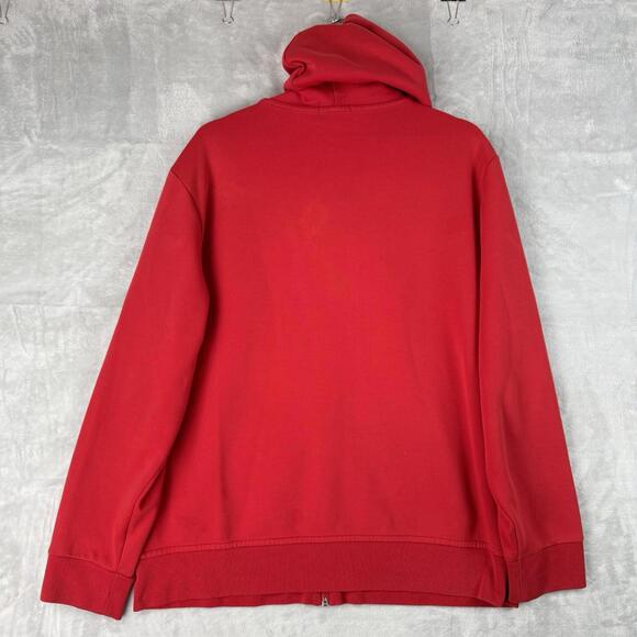 Polo Ralph Lauren Full Zip Hoodie Red Fleece Pony Men Size XL Preppy Classic - Picture 8 of 9